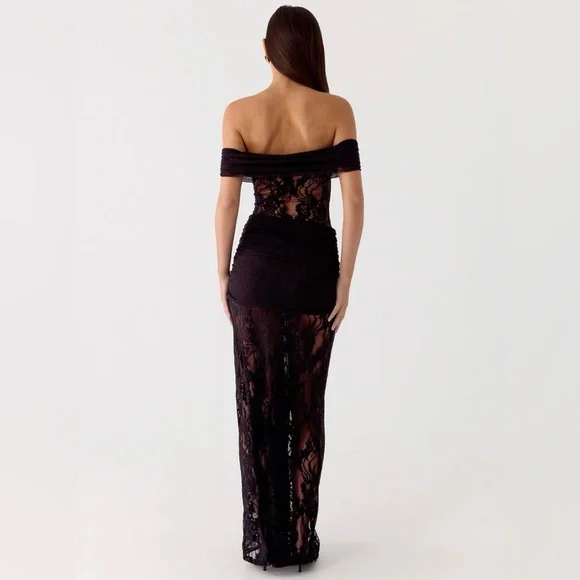 New Peppermayo black lace maxi dress - Picture 3 of 6